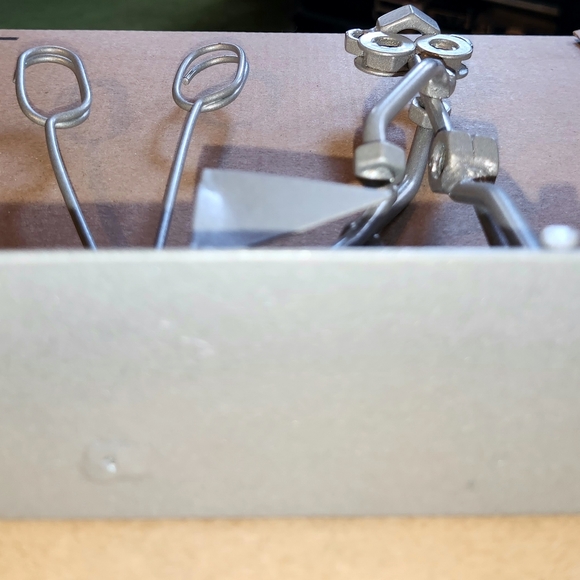 New / No Tags Golf figurine handmade small Sculpture metal hardware Nut 6" - Picture 3 of 3